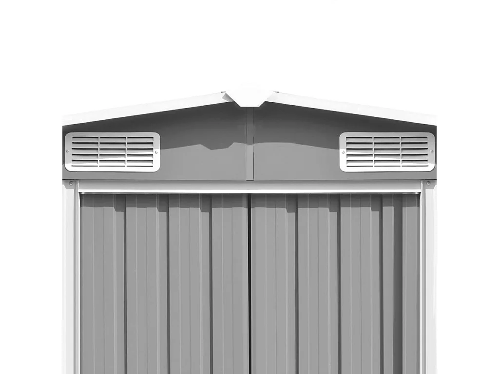 Abri de jardin Gris 257x779x181 Acier galvanisé