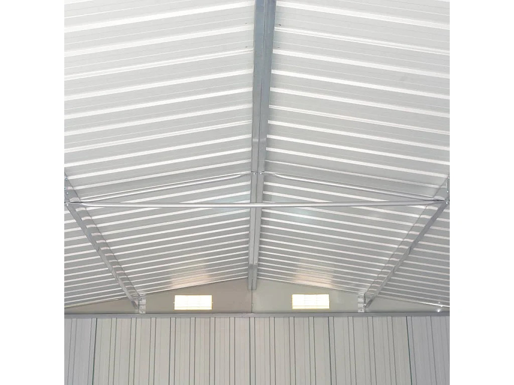 Abri de jardin Gris 257x779x181 Acier galvanisé