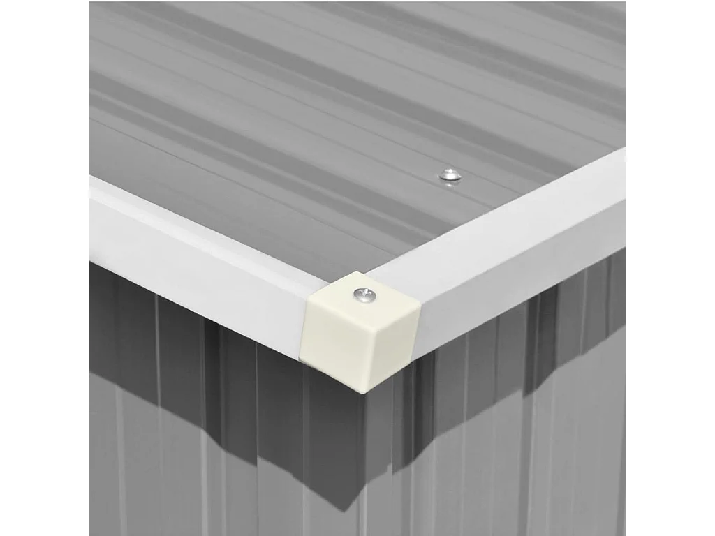 Abri de jardin Gris 257x779x181 Acier galvanisé