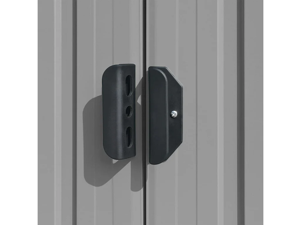 Abri de jardin Gris 257x779x181 Acier galvanisé