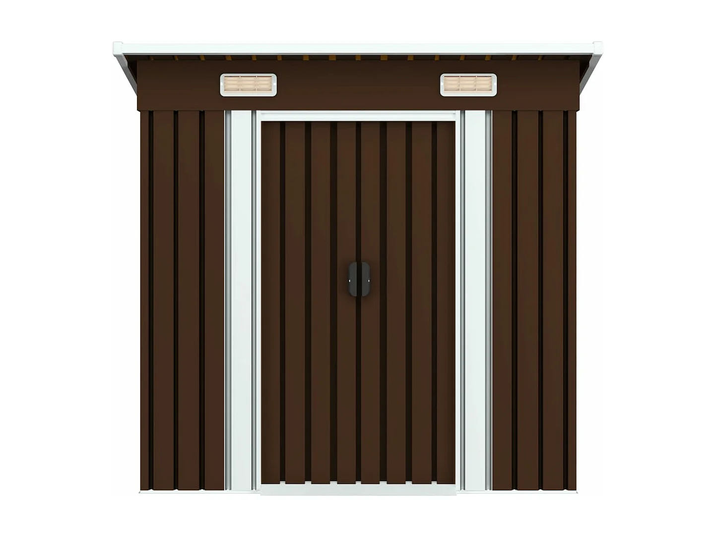 Abri de stockage pour jardin Marron 194x121x181 Acier