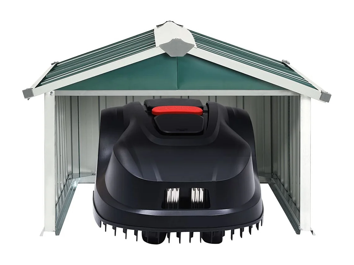 Abri tondeuse robot de jardin 92x97x63 Acier galvanisé Vert
