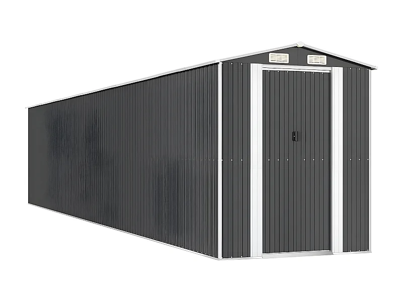 Abri de jardin Anthracite 192x1021x223 Acier galvanisé