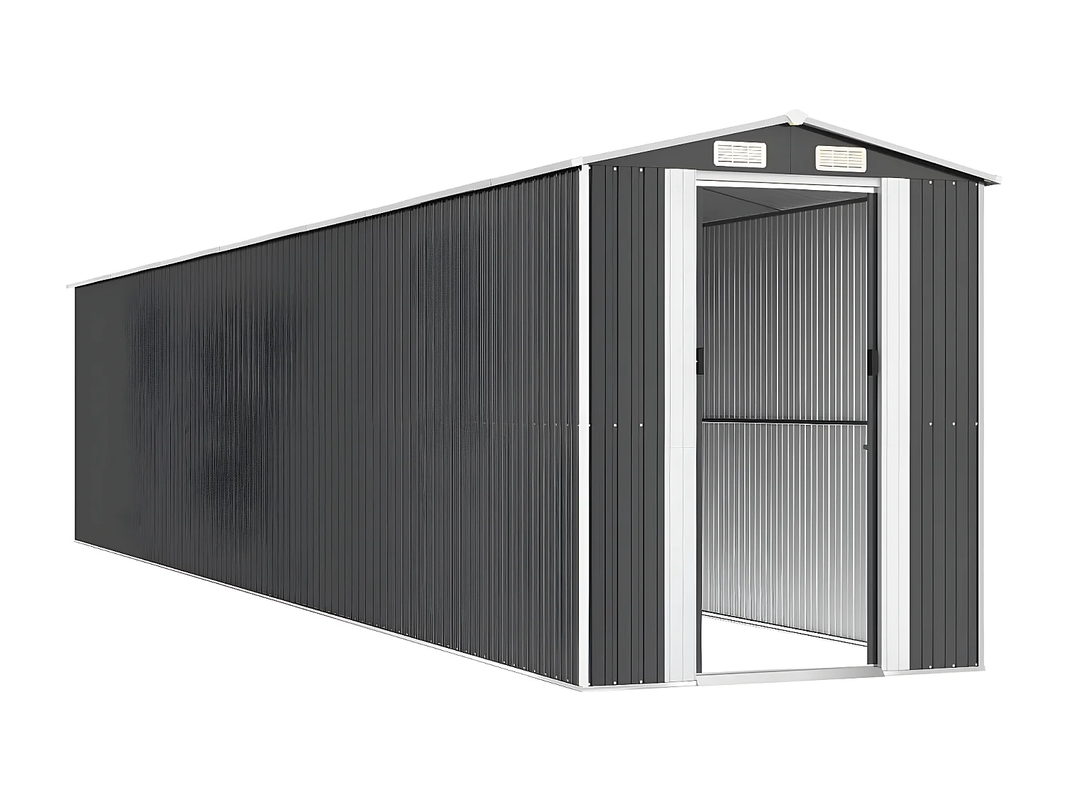 Abri de jardin Anthracite 192x1021x223 Acier galvanisé