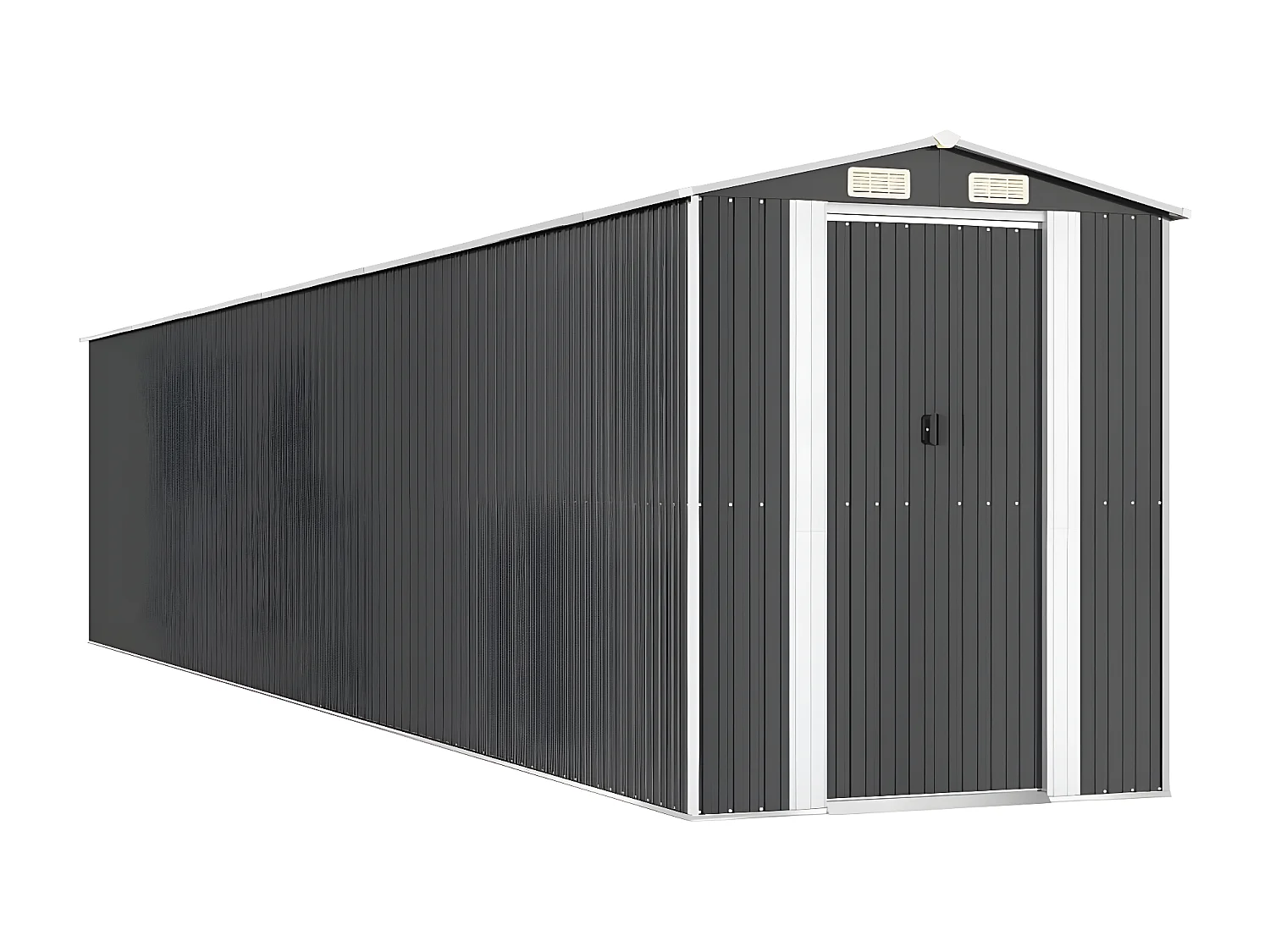 Abri de jardin Anthracite 192x1021x223 Acier galvanisé