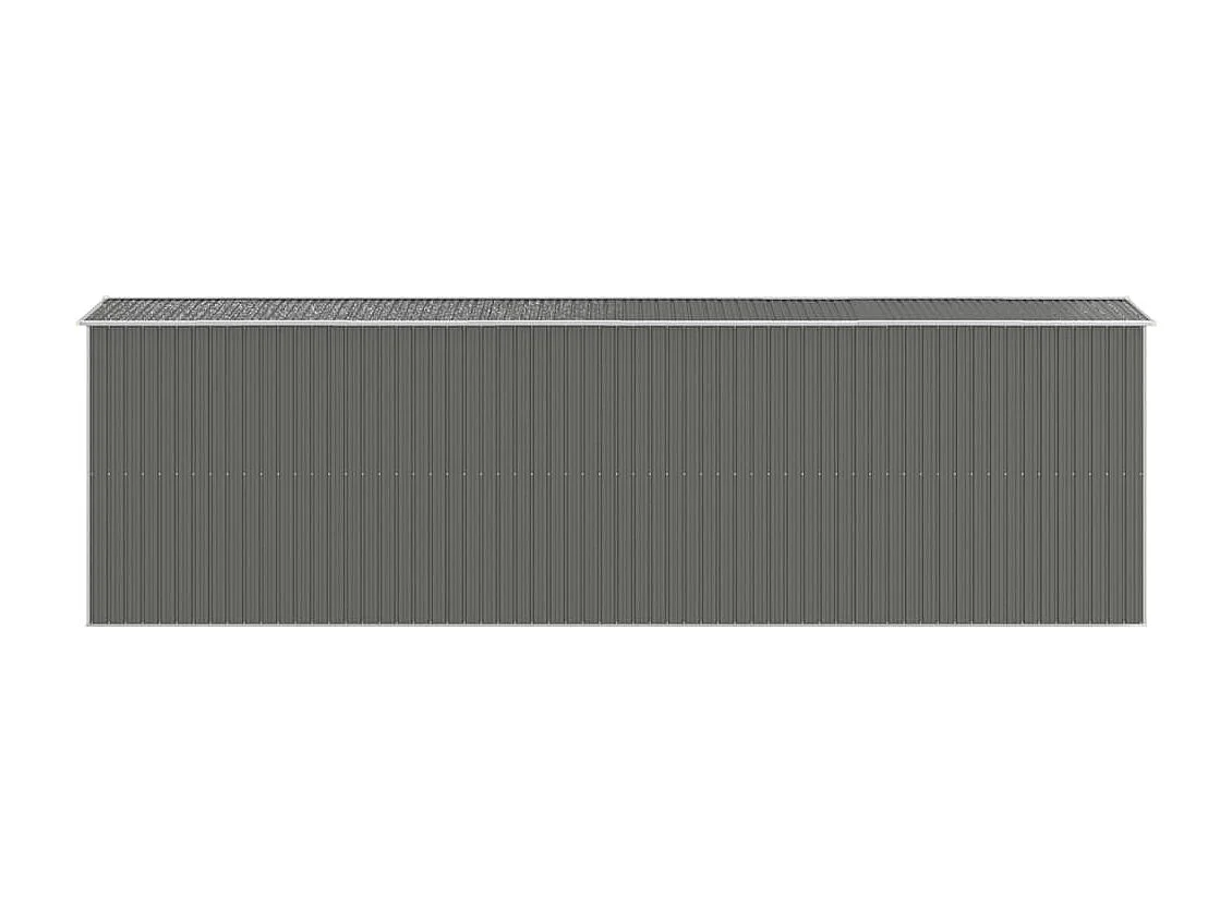 Abri de jardin Gris clair 192x689x223 Acier galvanisé