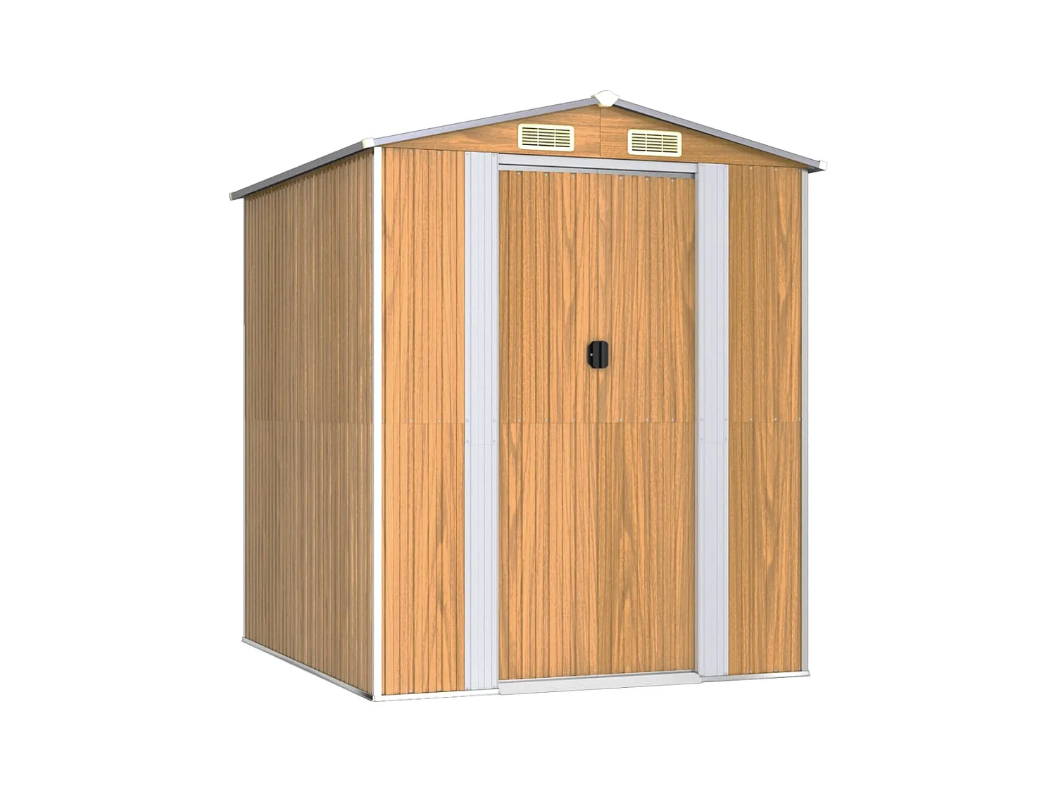 Abri de jardin Marron clair 192x191x223 Acier galvanisé