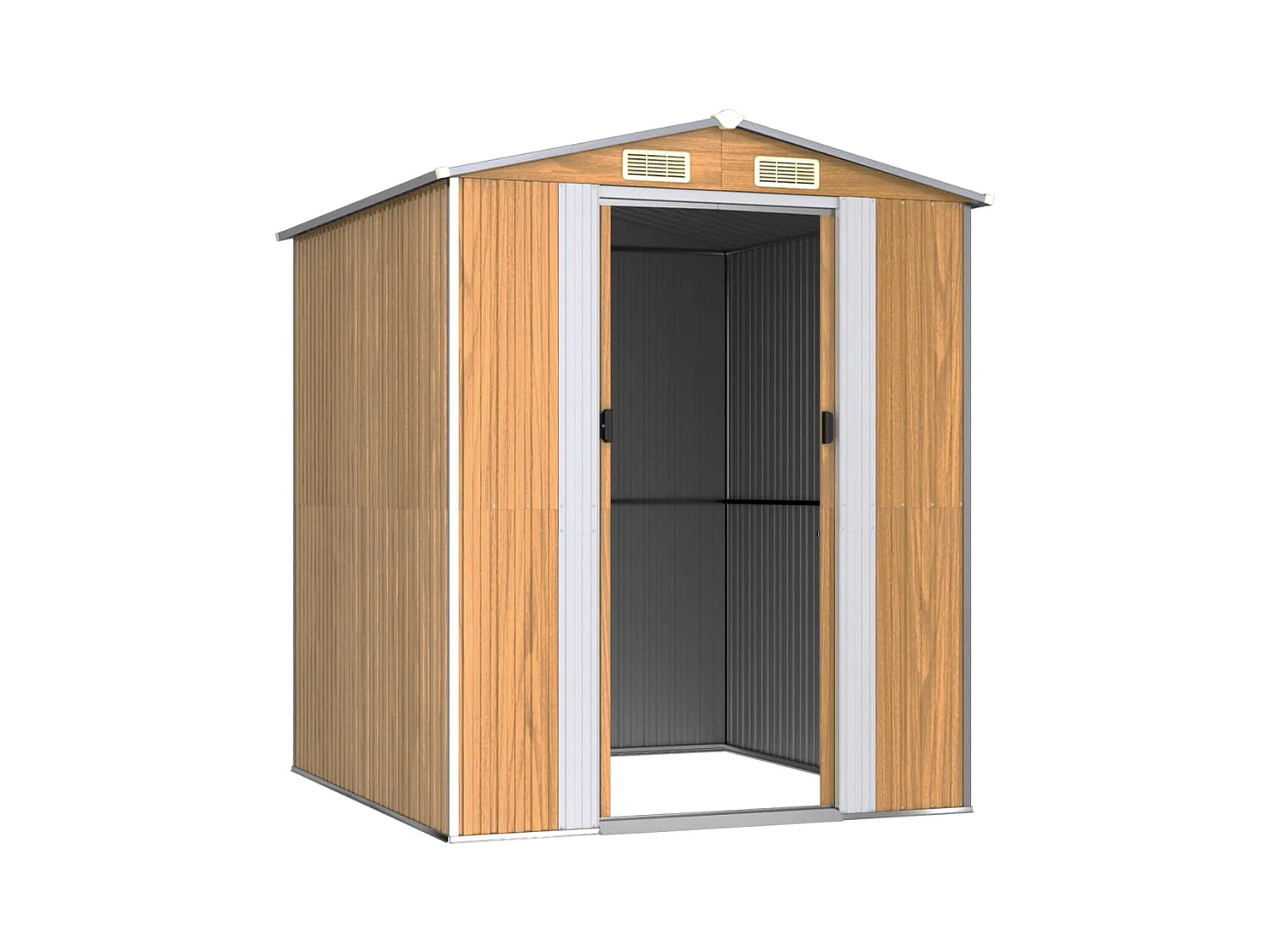 Abri de jardin Marron clair 192x191x223 Acier galvanisé