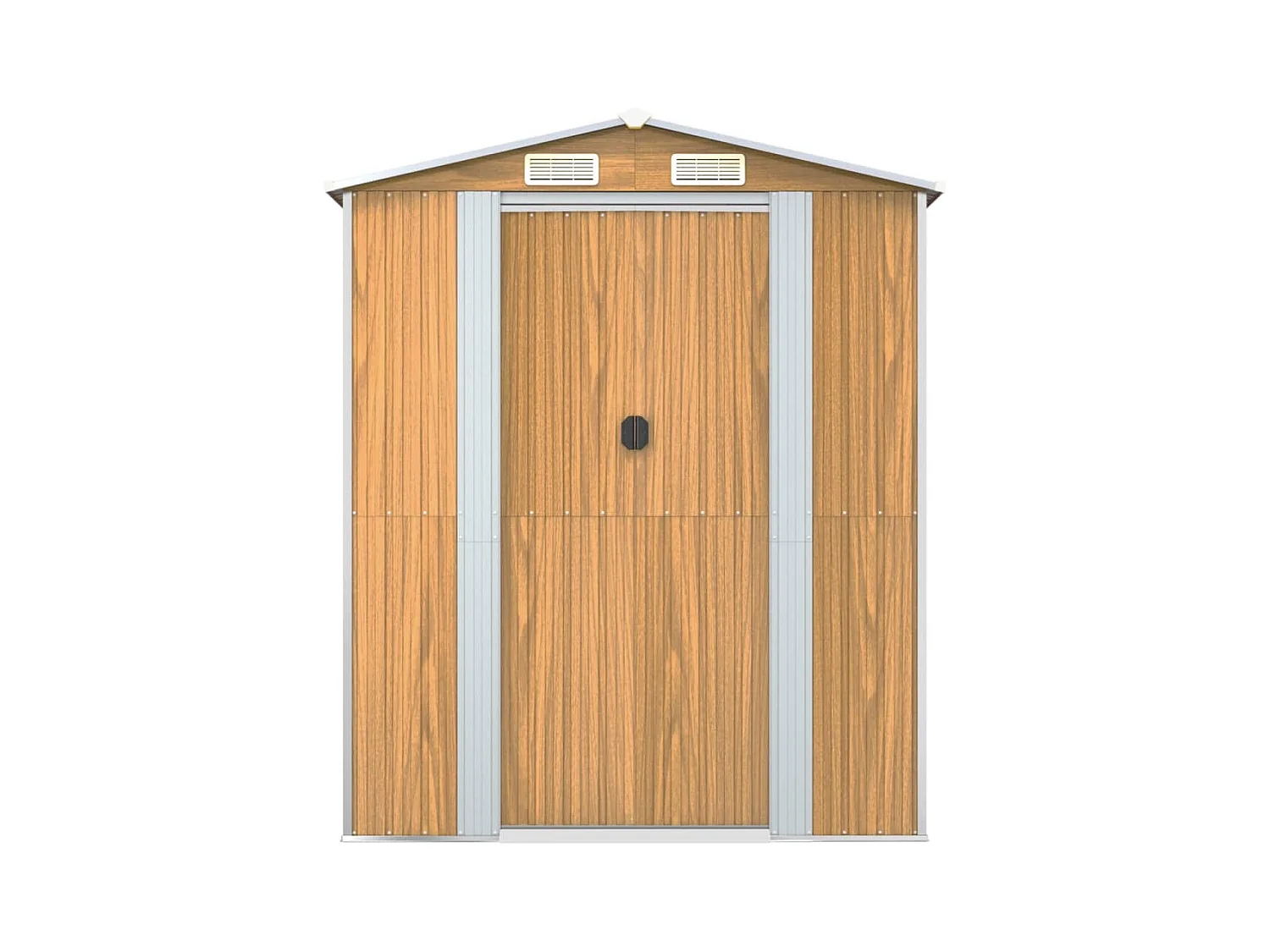 Abri de jardin Marron clair 192x191x223 Acier galvanisé
