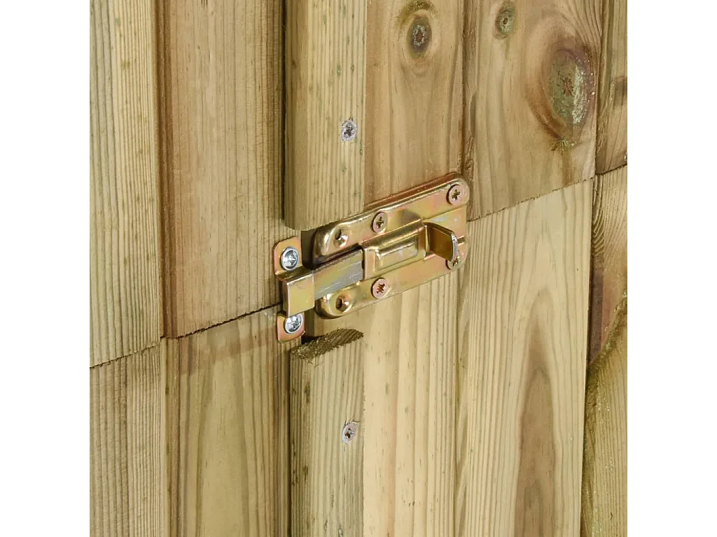 Abri à outils pour jardin Pin 85 x 48x177