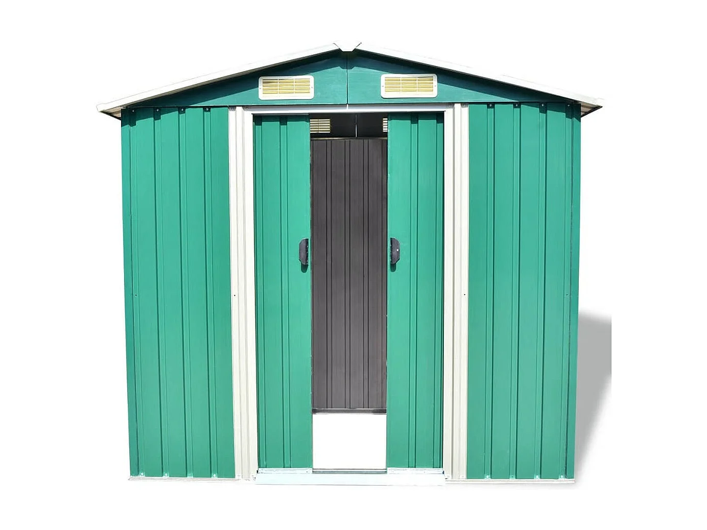 Abri de stockage pour jardin Métal Vert 204 x 132x186
