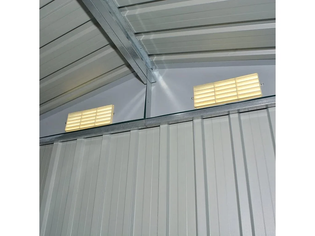 Abri de stockage pour jardin Métal Vert 204 x 132x186