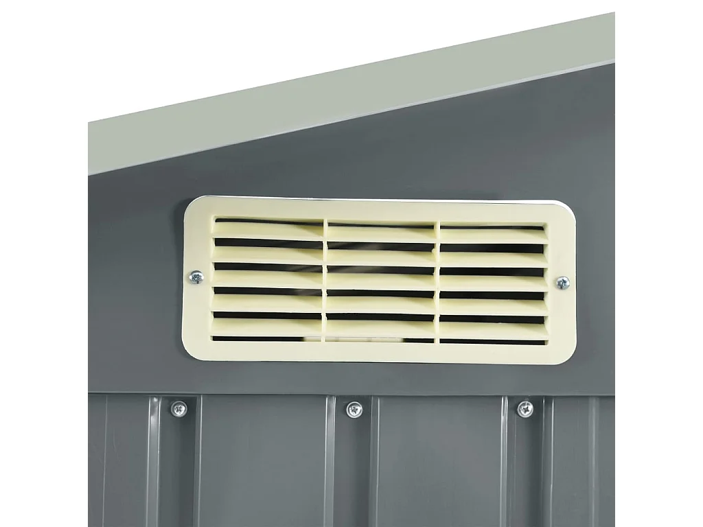 Abri de jardin avec étagère Gris 205x130x183 Fer