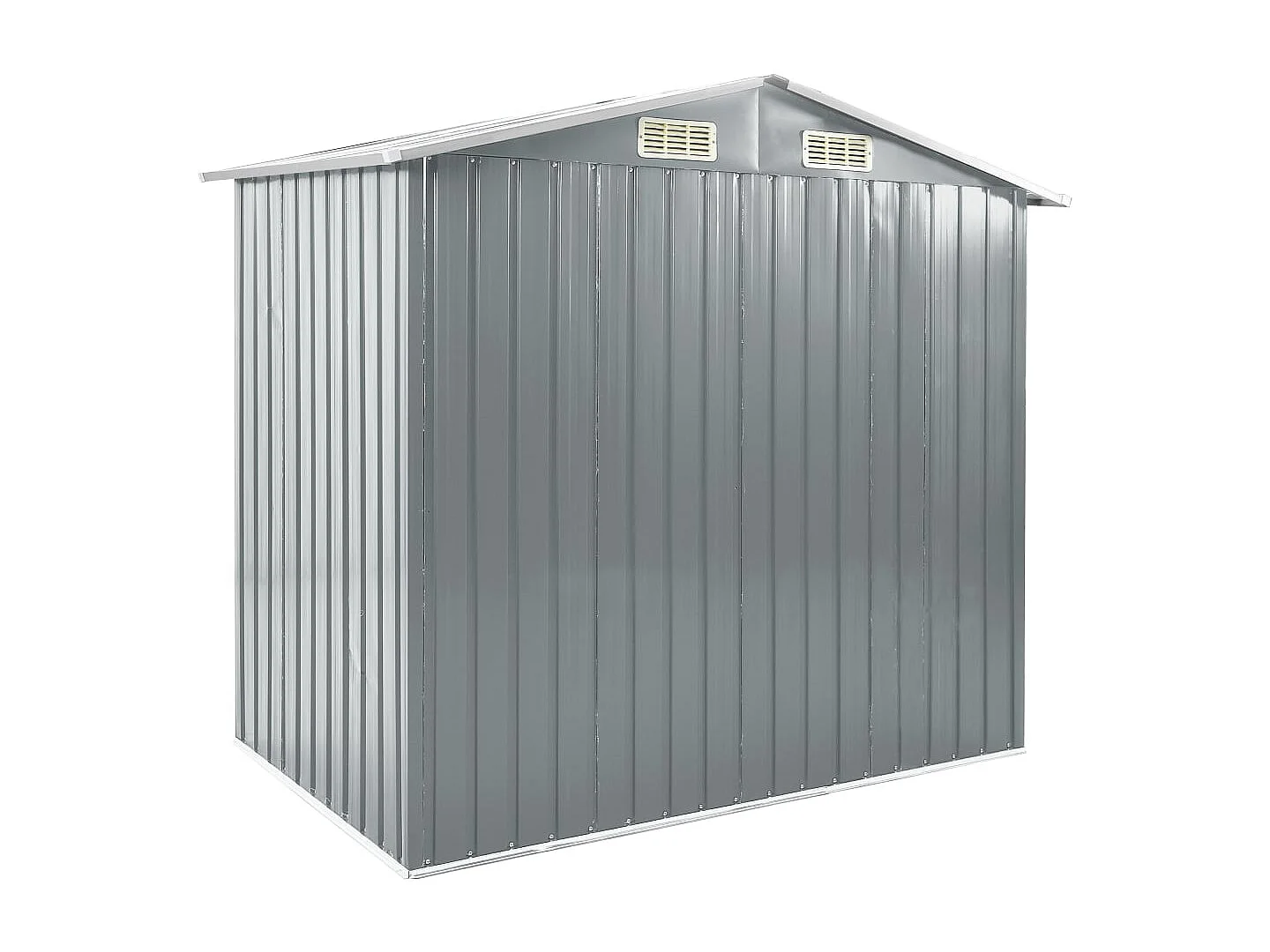 Abri de jardin avec étagère Gris 205x130x183 Fer