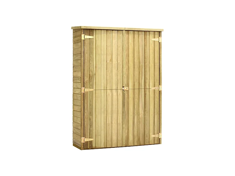Abri à outils de jardin 123x50x171 Pinède imprégnée