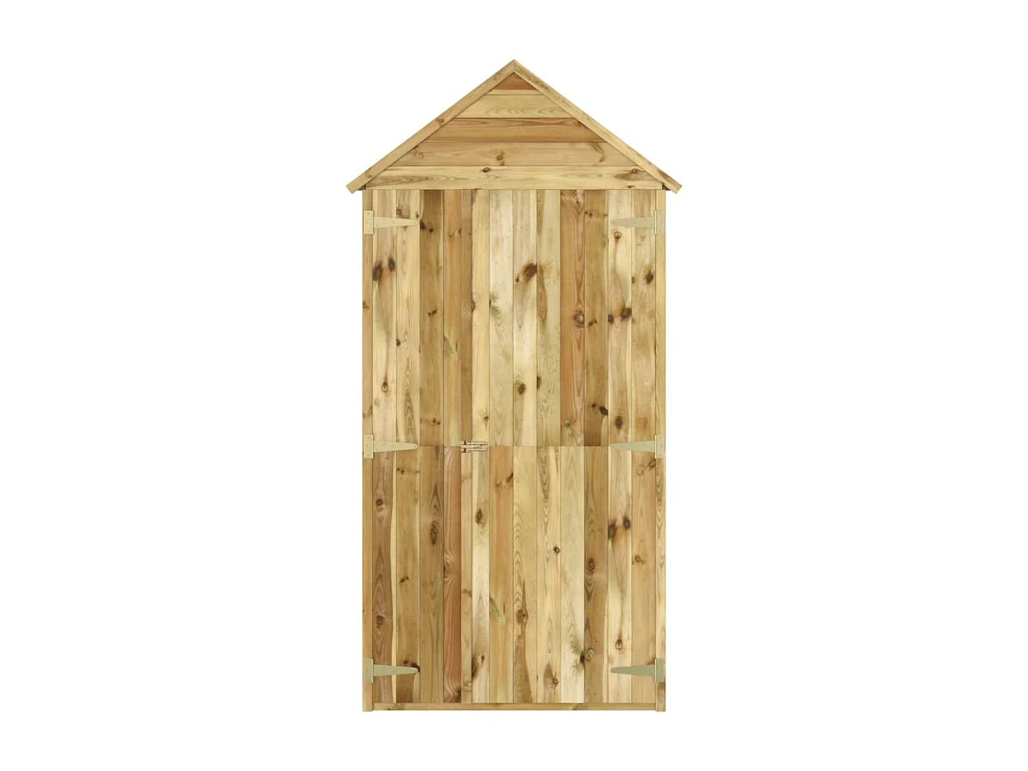 Abri à outils avec porte 107x107x220 Bois de pin imprégné