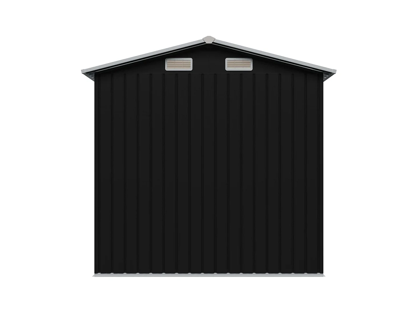 Abri de stockage pour jardin Anthracite Acier 204x132x186
