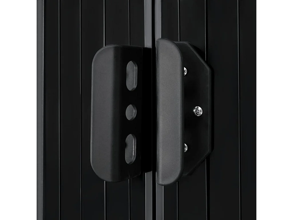 Abri de stockage pour jardin Anthracite Acier 204x132x186