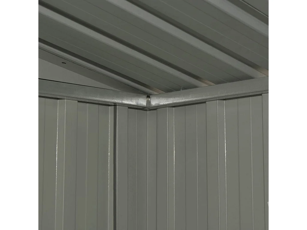 Abri de stockage pour jardin Anthracite Acier 204x132x186