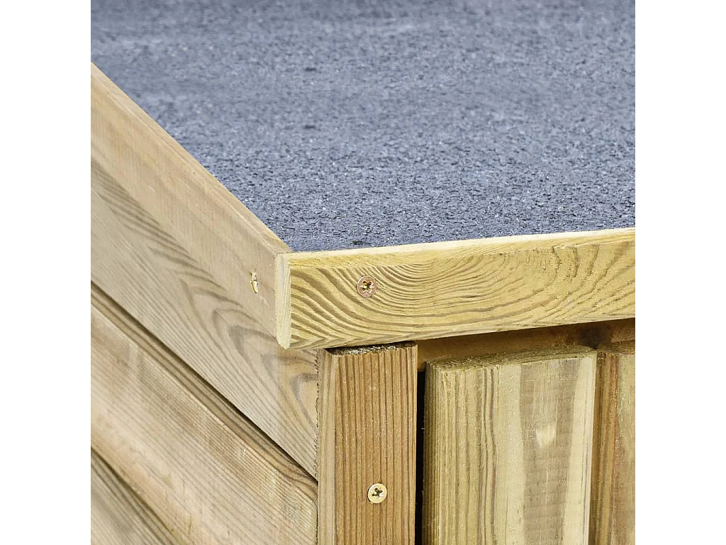 Abri à outils de jardin 163x50x171 Pinède imprégnée