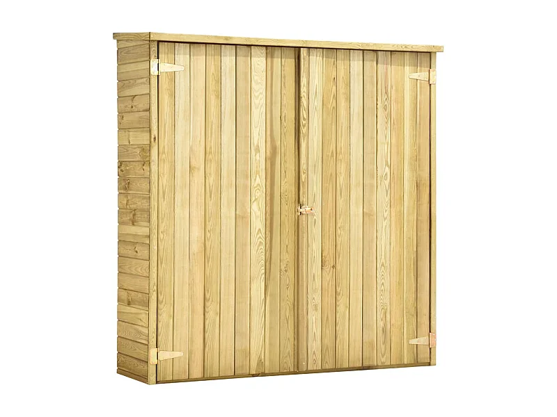 Abri à outils de jardin 163x50x171 Pinède imprégnée