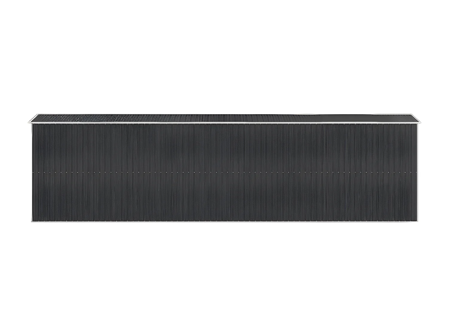Abri de jardin Anthracite 192x772x223 Acier galvanisé