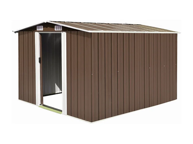 Abri de jardin 257 x 298x178 Métal Marron