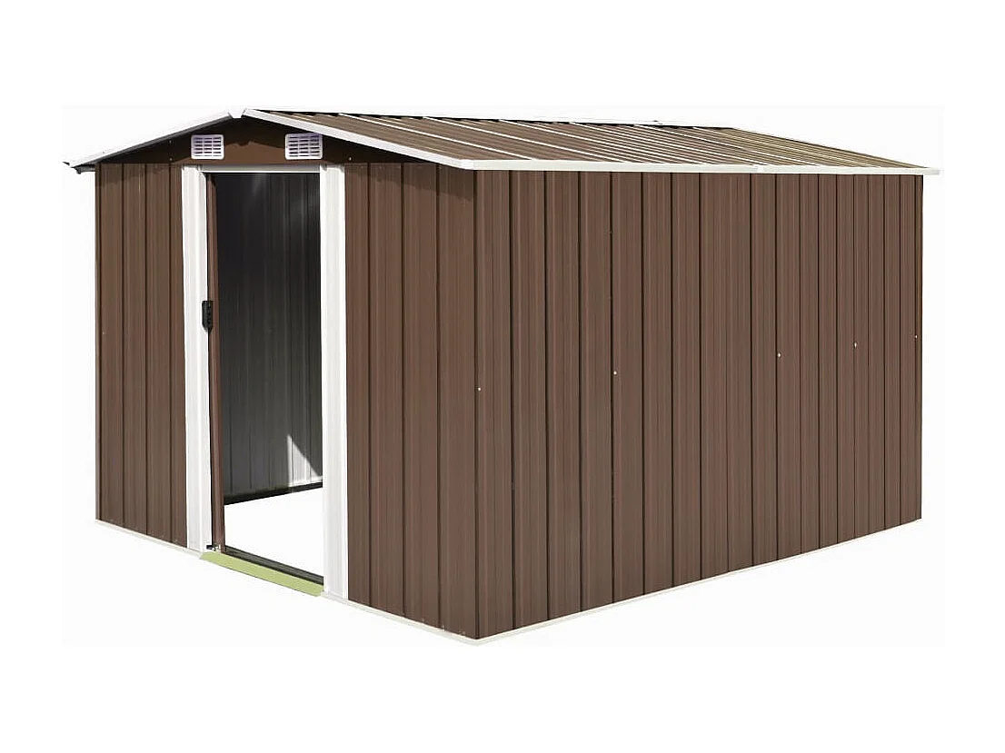 Abri de jardin 257 x 298x178 Métal Marron