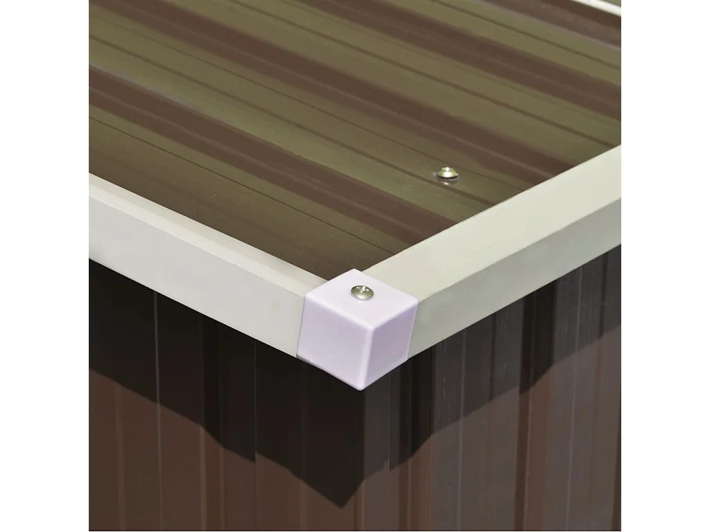 Abri de jardin 257 x 298x178 Métal Marron