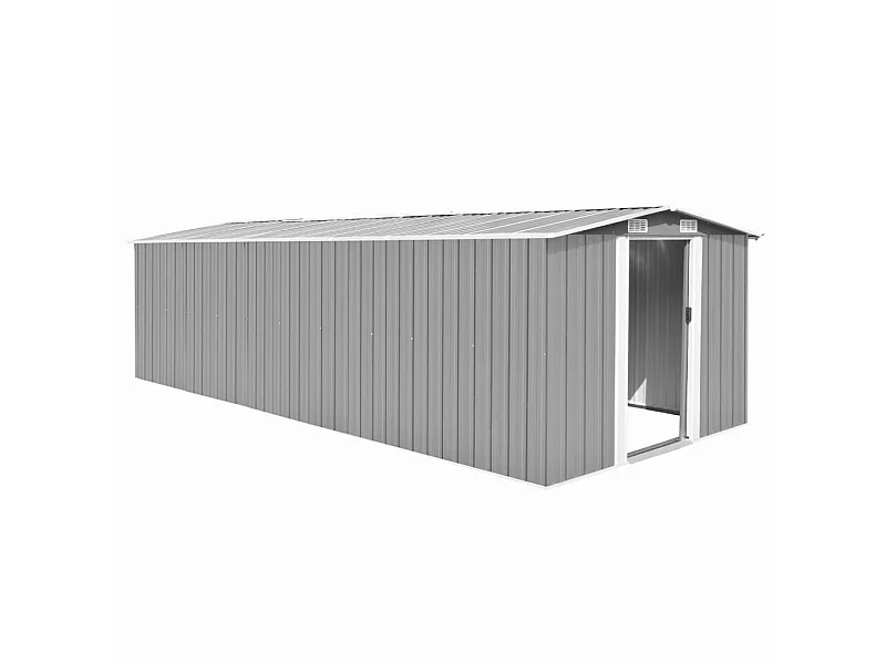 Abri de jardin 257x580x181 Métal Gris