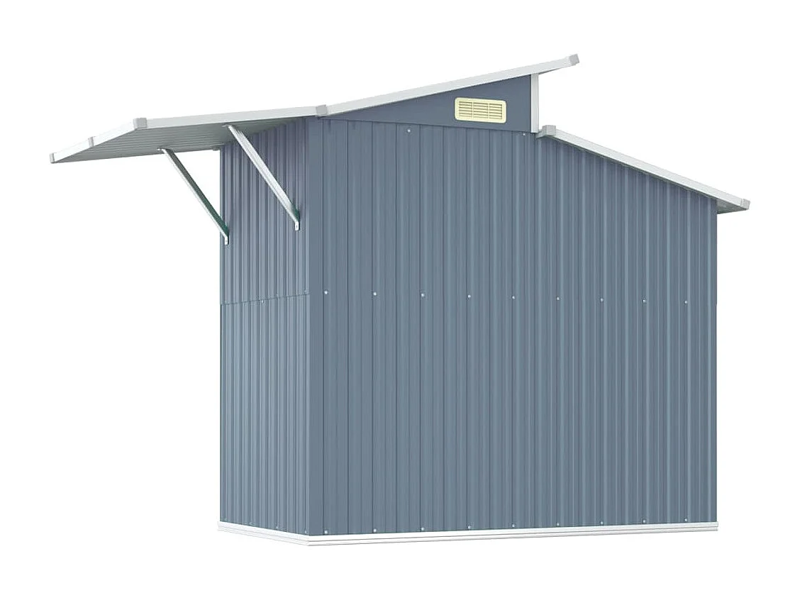 Abri de jardin Gris 270x130x208,5 Acier galvanisé