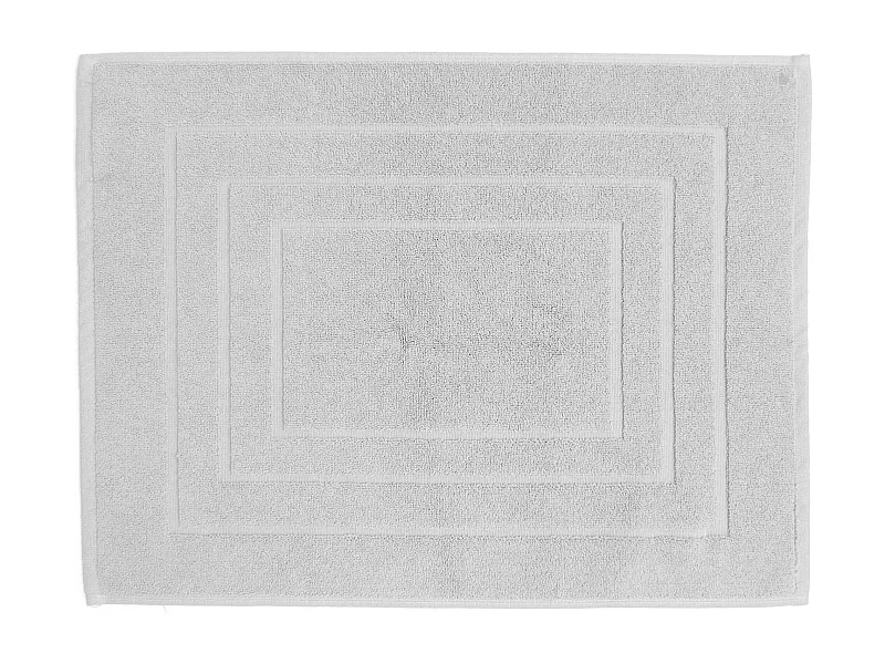 Tapis de bain coton 1000g/m2 collection NAÏA 80x60 cm blanc Craie