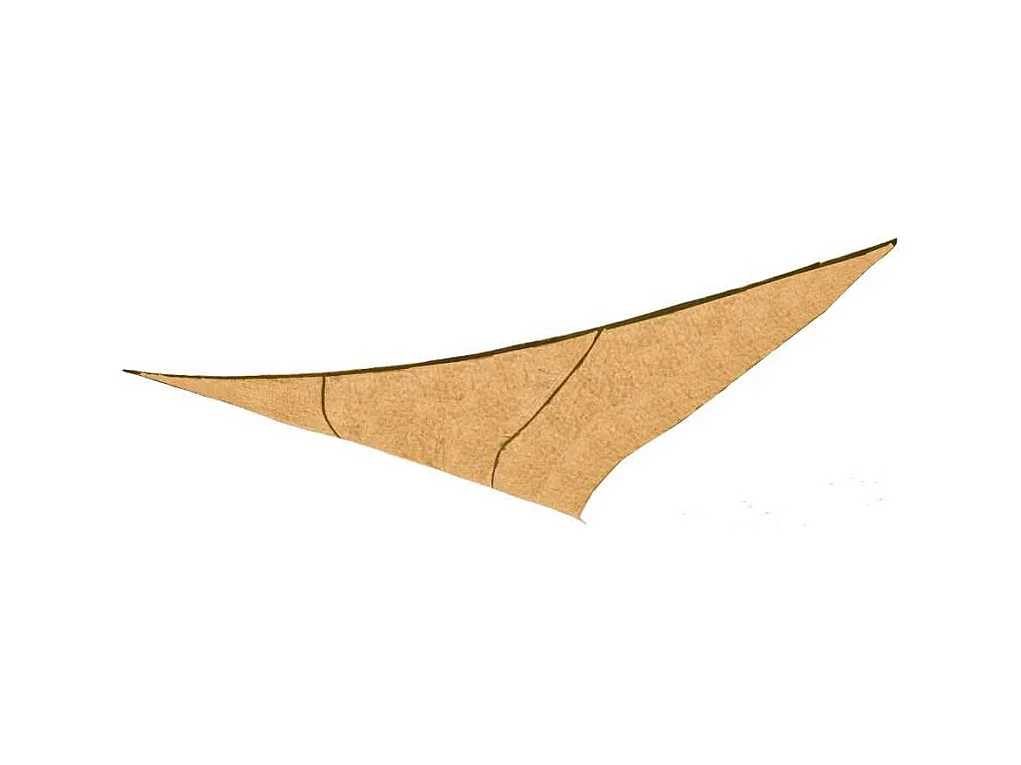 Voile d'ombrage triangulaire en jute 3.60 m