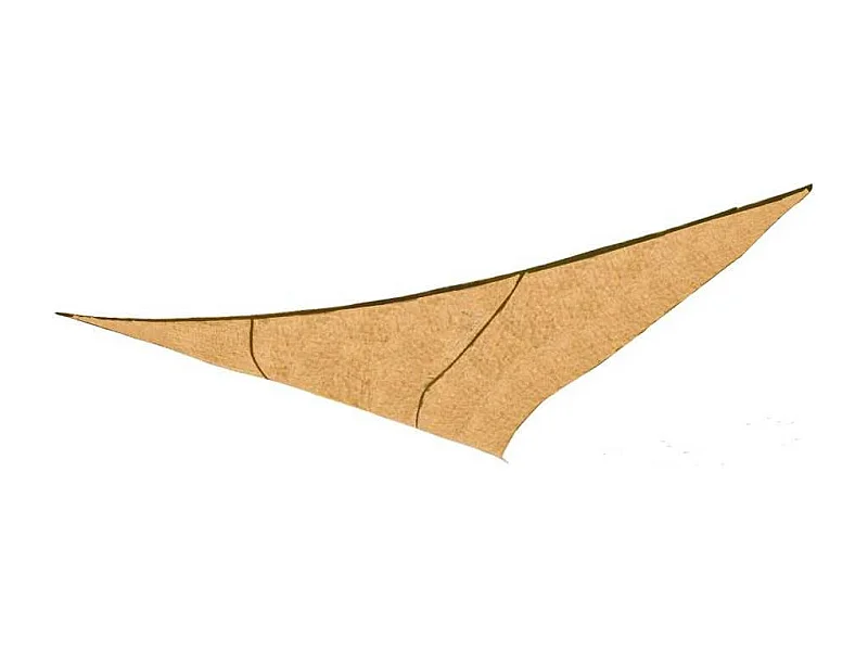 Voile d'ombrage triangulaire en jute 3.60 m