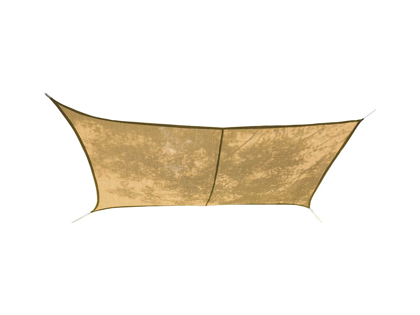 Voile d'ombrage rectangulaire en jute 3 x 2 m