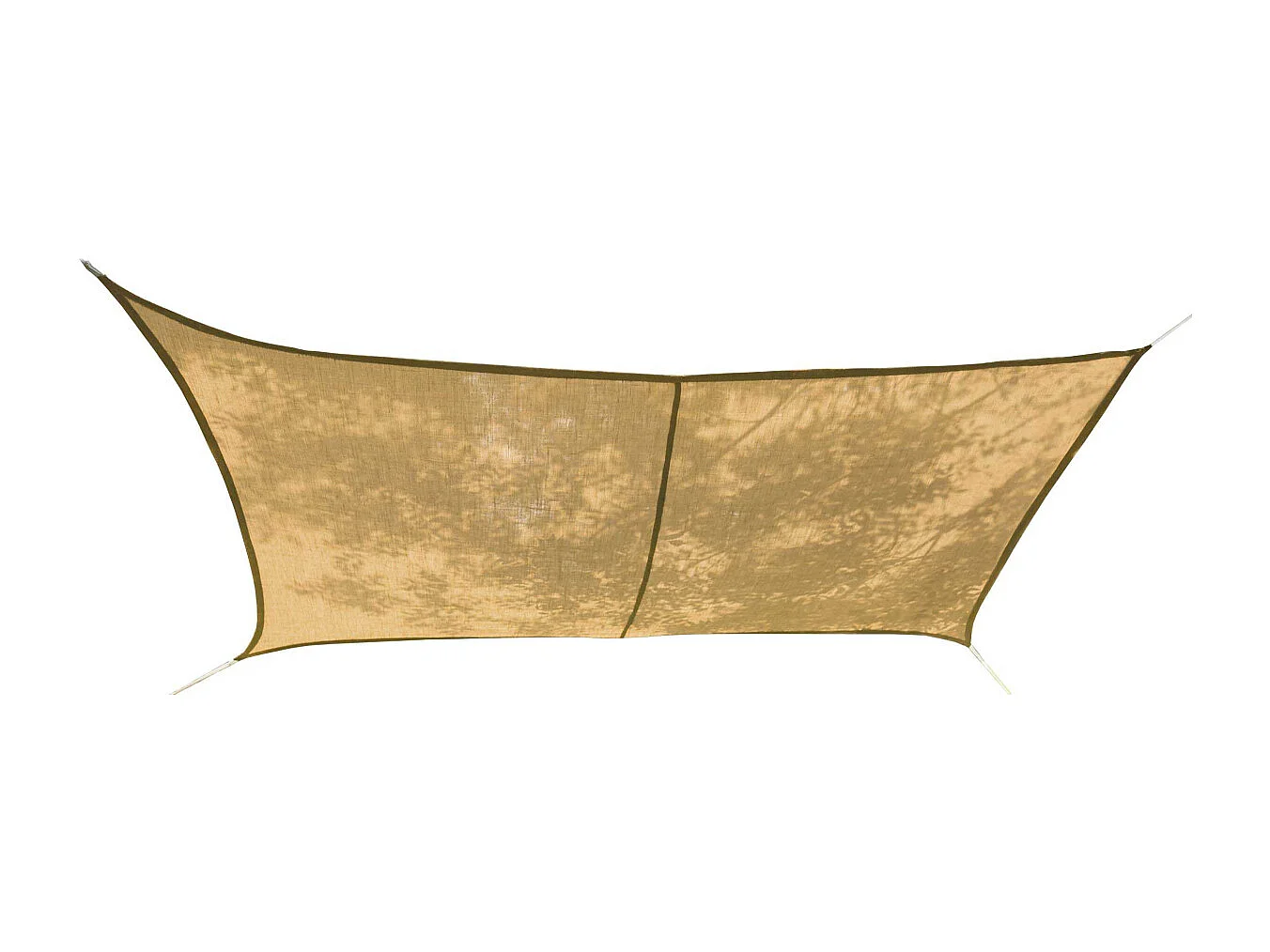 Voile d'ombrage rectangulaire en jute 3 x 2 m