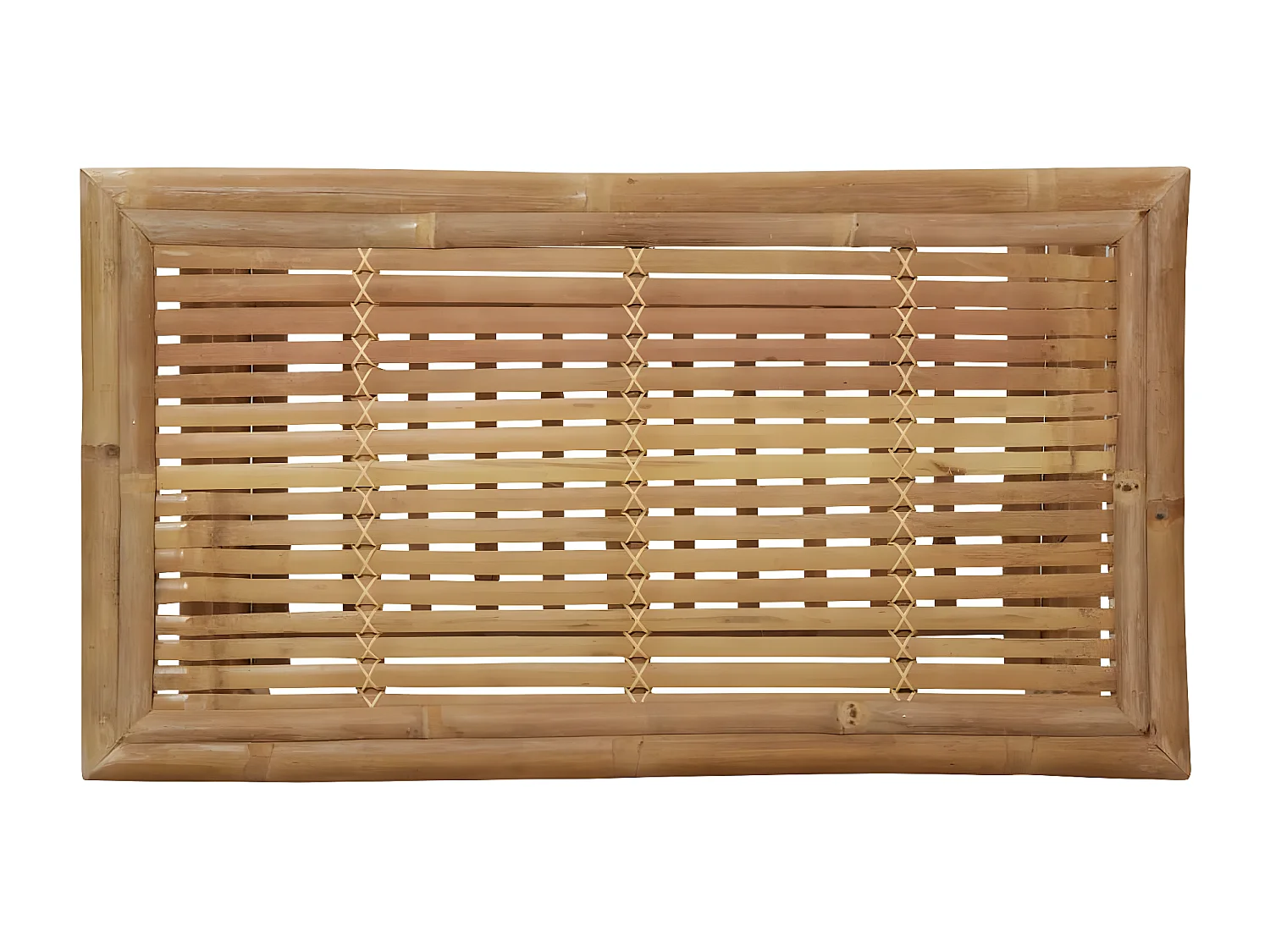 Salon de jardin 4 pcs avec coussins Bambou