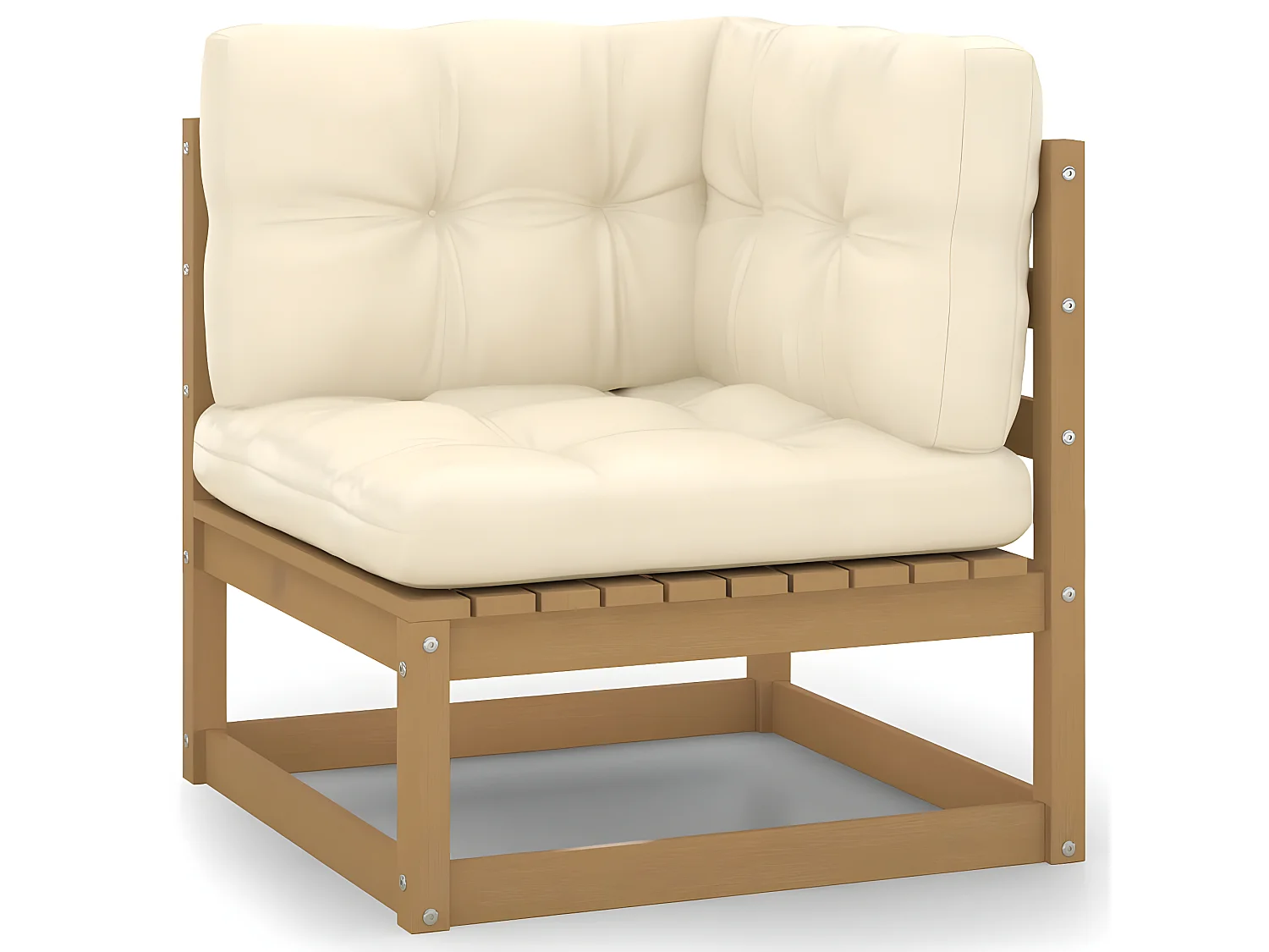 9-delige tuinmeubelen met massief grenenhouten kussens