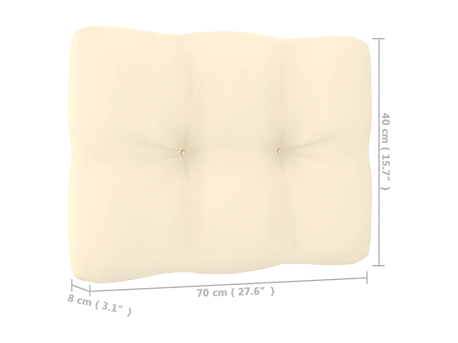 9-delige tuinmeubelen met massief grenenhouten kussens