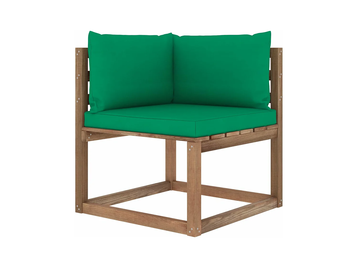 Salon palette de jardin 6 pcs et coussins Bois de pin imprégné