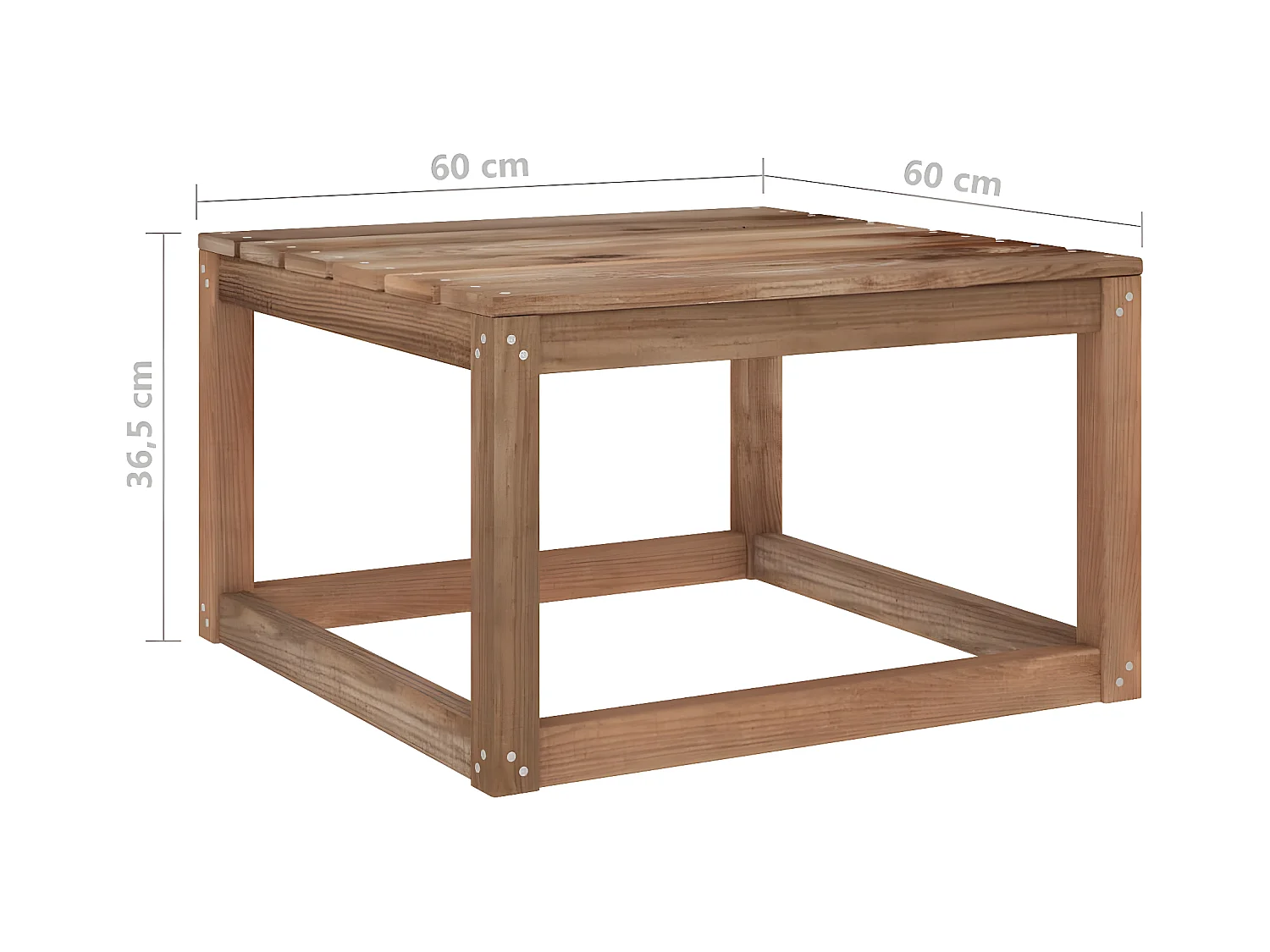 Salon palette de jardin 6 pcs et coussins Bois de pin imprégné