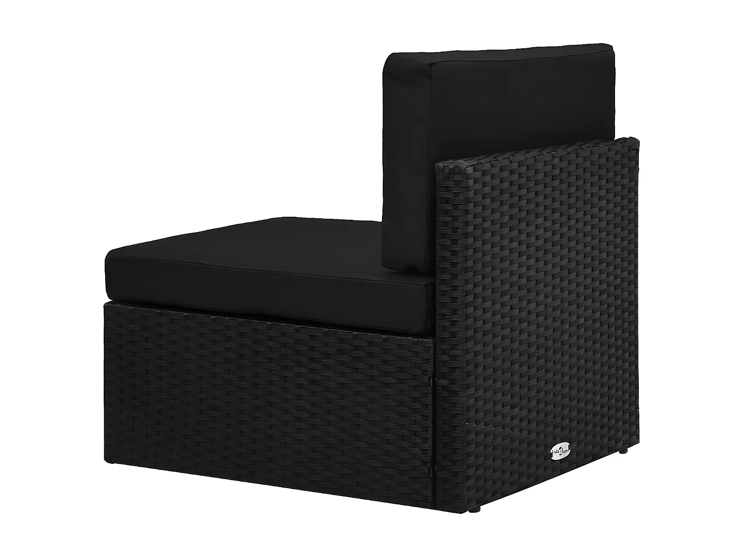 Salon de jardin 10 pcs Résine tressée Noir