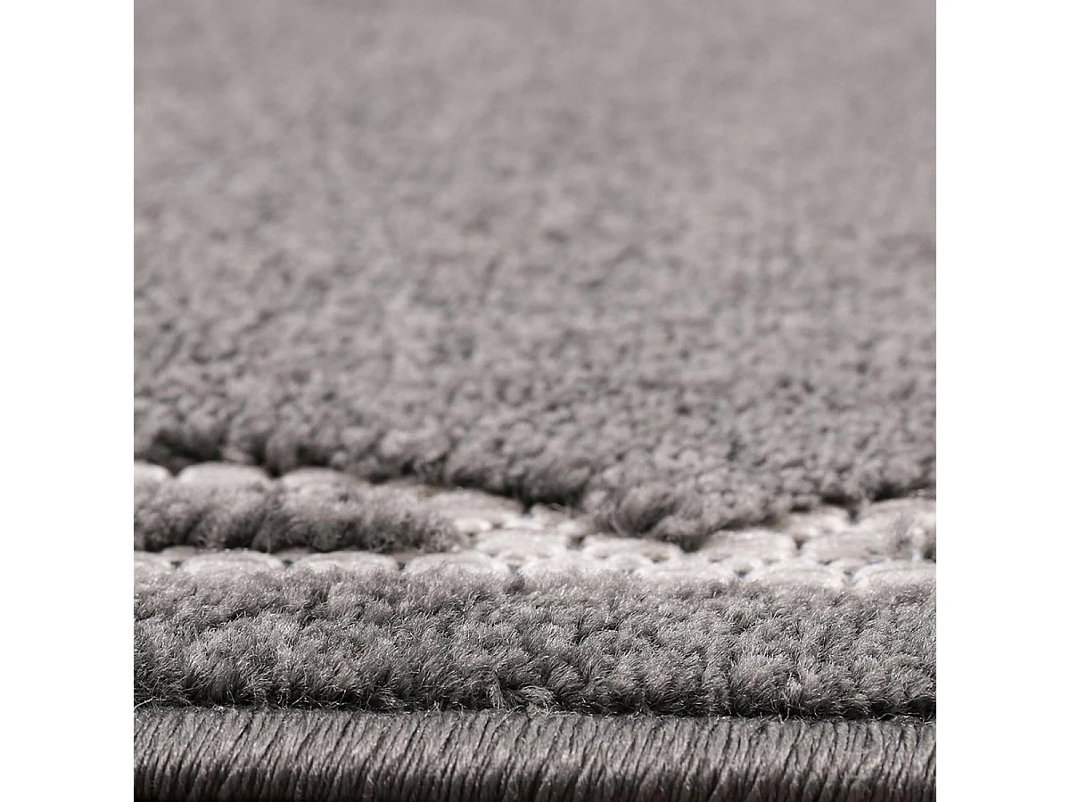Tapis extérieur 80x200 tissé kilim gris clair KUMA