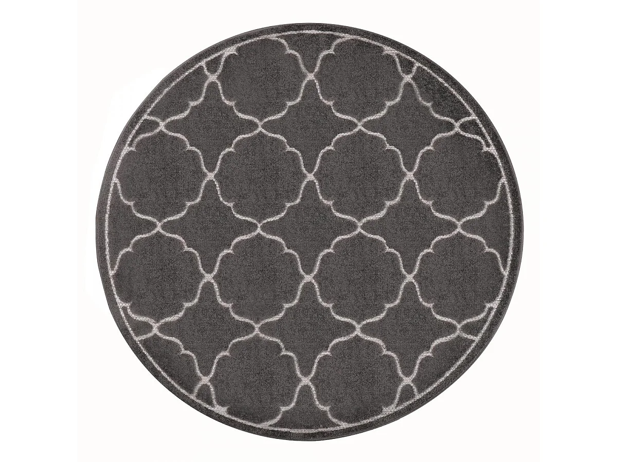 Tapis extérieur 60x110 tissé kilim gris KUMA