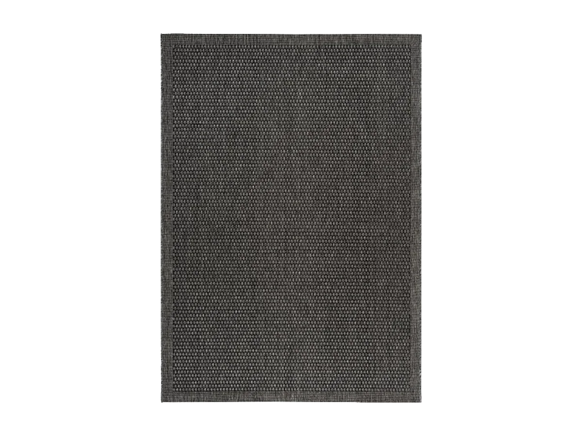 Tapis extérieur 120x170 tissé kilim gris LYN45 SUNSAU 7