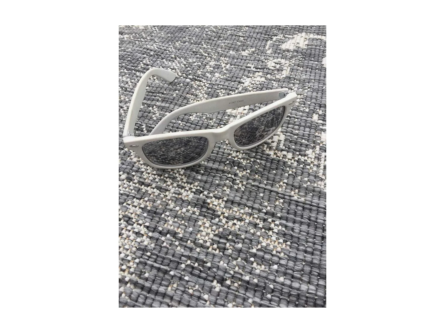 Tapis extérieur, kilim reversible 240x340 EX1 MED gris