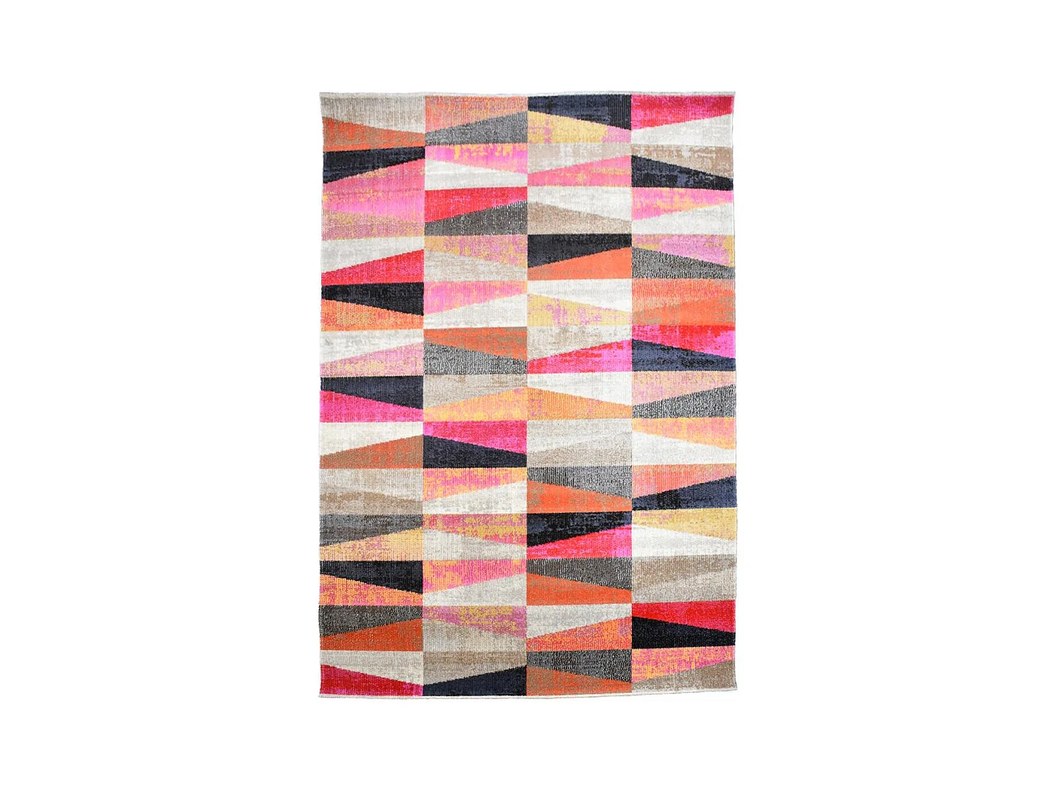Tapis extérieur 200x280 tissé kilim rouge et beige EXT CONTO