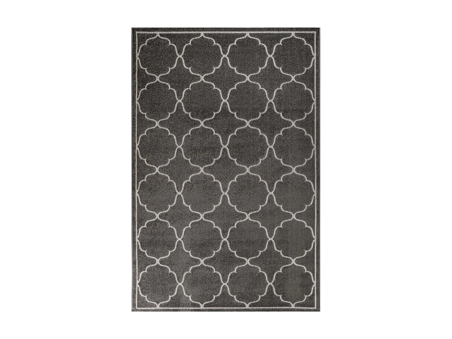 Tapis extérieur 160x230 tissé kilim gris KUMA