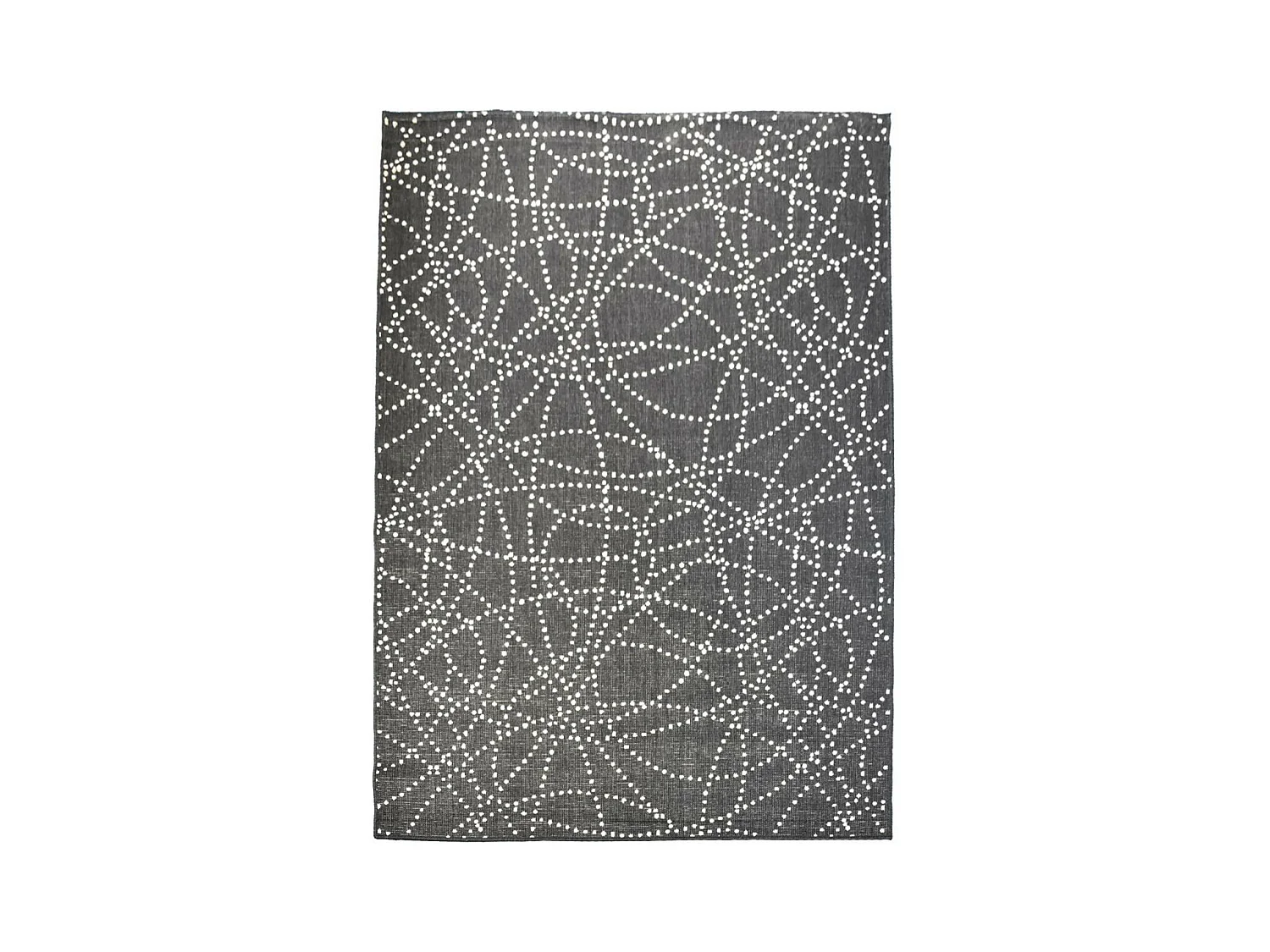 Tapis extérieur, kilim reversible 120x170 LYN2 BJ REVERSIBLE noir et blanc