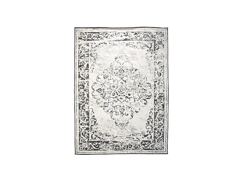 Tapis extérieur, kilim reversible 160x230 LYN2 AP REVERSIBLE noir